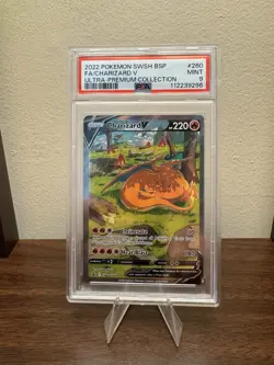 Pokemon Charizard V SWSH260 SWSH: Sword & Shield Promo Cards Holo PSA 9 - Image 1