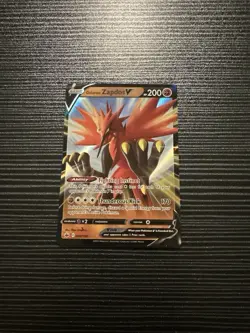 Galarian Zapdos V 080/198 Chilling Reign NM Ultra Rare Pokemon Card - Image 1