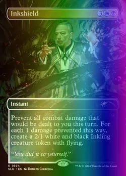 MTG Magic the Gathering Inkshield (1694/1842) Secret Lair Drop Series NM FOIL - Image 1