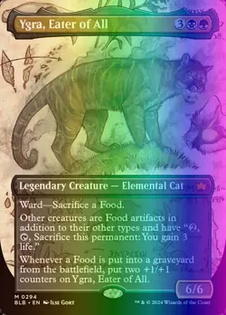 MTG Magic the Gathering Ygra, Eater of All (294/427) Bloomburrow LP FOIL - Image 1