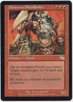 DWARVEN BLOODBOILER X1 MAGIC MTG JUDGMENT LIGHT PLAY (LP) FREE US SHIP! 2001 - Image 1