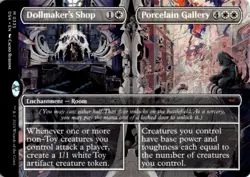MTG Dollmaker's Shop // Porcelain Gallery (Borderless) Normal NM Duskmourn Magic - Image 1