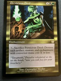 MTG Pernicious Deed {Apocalypse} - LP - Image 1