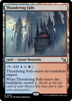 Thundering Falls -Foil Light Play MTG Murders at Karlov Manor - Image 1