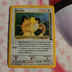 Meowth #10 Black Star Promo GB Holo Rare Card WOTC 1999-2000 - Image 1