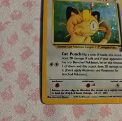 Meowth #10 Black Star Promo GB Holo Rare Card WOTC 1999-2000 - Image 4