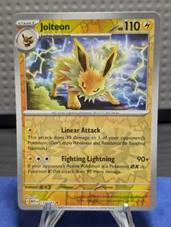 Pokemon TCG Jolteon Reverse Holo 135/165 Scarlet & Violet 151 Series - Image 1