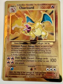 Pokemon Celebrations Set of Gold MetalCards (Charizard 4/102, Pikachu 58/102) - Image 3