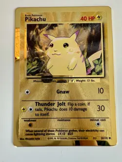Pokemon Celebrations Set of Gold MetalCards (Charizard 4/102, Pikachu 58/102) - Image 5