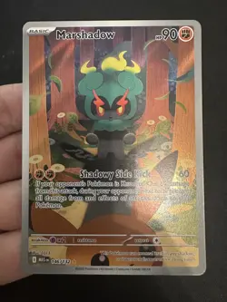 Pokemon TCG - Marshadow Illustration Rare 146/132 - Mega Evolution Pack Fresh NM - Image 1