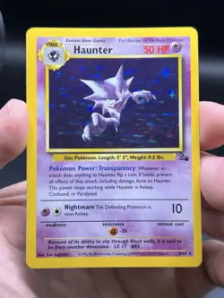 Haunter Holo Rare 6/62 Pokemon Fossil WOTC English NM - Image 3
