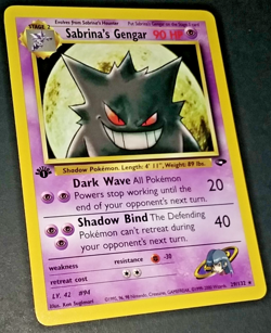 1ST EDITION POKEMON GYM CHALLENGE - SABRINA'S GENGAR #29/132 - NON HOLO (EX/NM) - Image 4