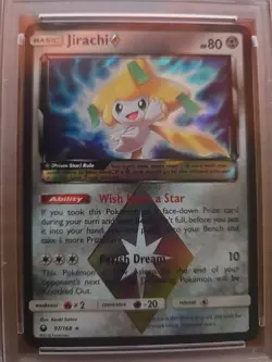 Jirachi Holo Star Prism 2018 Pokemon Sun And Moon Celestial Storm PSA 9 - Image 2