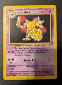 Pokemon TCG - Kadabra 32/102 - Base Set Spanish MP - Image 1