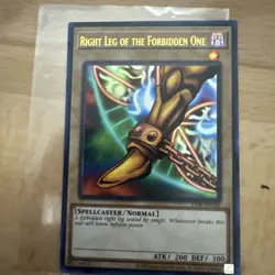 Right Leg of the Forbidden One LOB-EN120 Legend of Blue Eyes White Dragon (25th) - Image 1
