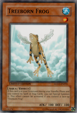 Yugioh Treeborn Frog GLD2-EN010 Common Limited NM - Image 1