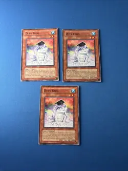 3x Yu-Gi-Oh! Dupe Frog CRMS-EN028 Crimson Crisis 1st Edition Common LP - Image 1