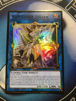 *** ACCESSCODE TALKER *** 1ST EDITION GOLD RARE MGED-EN037 MINT/NM YUGIOH! - Image 1