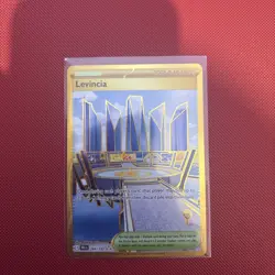 Pokemon TCG Levincia Gold Hyper Rare Card Destined Rivals Series Trainer 244/182 - Image 1