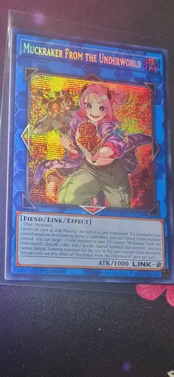Muckraker From the Underworld MP23-EN194 Yugioh TCG Card Prismatic Secret Rare - Image 1