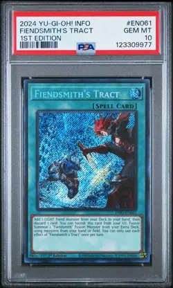 Fiendsmith's Tract INFO-EN061 Secret Rare 1st Edition Yugioh Card - Image 1