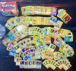ORIGINAL Pokemon 1995,96,98 Card Bulk Lot 450+UnCommon,common,’99Wizards Red Box - Image 1
