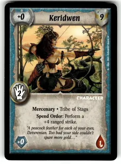 Warlord: Saga of the Storm CCG Preview Set Promo Card Keridwen - Image 1