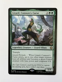 x1 Lizard, Connors's Curse R MTG Marvel's Spider-Man M/NM, English - Image 1