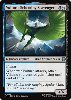 Vulture, Scheming Scavenger (FOIL) x1 - MTG Marvel's Spider-Man SPM #158 - Image 1