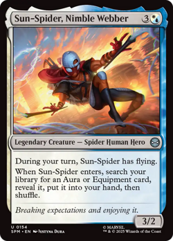 Sun-Spider, Nimble Webber (FOIL) x1 - MTG Marvel's Spider-Man SPM #154 - Image 1
