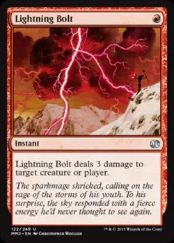 Lightning Bolt - Light Play MTG Modern Masters 2015 - Image 1
