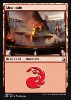 Mountain - Light Play MTG Battlebond - Image 1
