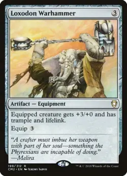 Loxodon Warhammer - Light Play MTG Commander Anthology Volume II - Image 1