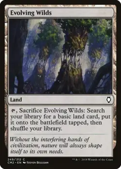 Evolving Wilds - Light Play MTG Commander Anthology Volume II - Image 1