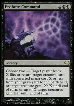 Profane Command - Light Play MTG Planechase - Image 1