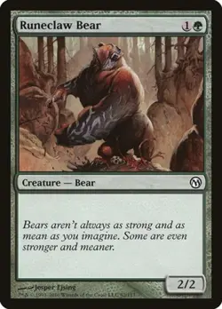 Runeclaw Bear - Light Play MTG Duels of the Planeswalkers - Image 1