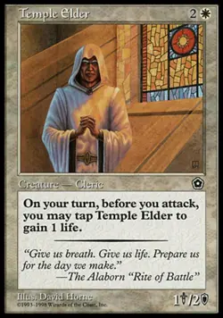 Temple Elder - Light Play MTG Portal Second Age - Image 1