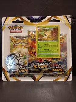 Brilliant Stars 3 Booster Pack Blister Leafeon Pokemon Card TCG Brand New Sealed - Image 1