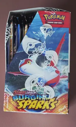 POKEMON SURGING SPARKS Booster Box Scarlet & Violet New Factory Sealed TCG - Image 5