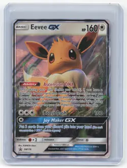 2019 Pokemon Eevee GX Sun & Moon Promos #SM176 Damaged - Image 1