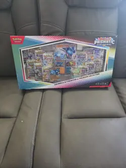 Pokemon Prismatic Evolution Lucario Ex Tyranitar Ex Premium Collection. - Image 1
