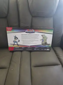 Pokemon Prismatic Evolution Lucario Ex Tyranitar Ex Premium Collection. - Image 3