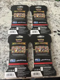 Pokemon TCG - Mega Evolution 4 Packs -Booster Blister Art Set - Image 2