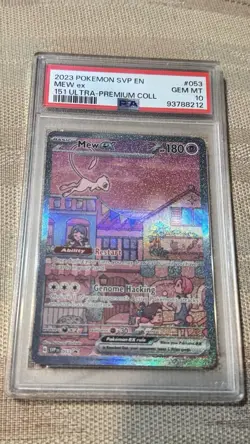 2023 Pokemon SVP EN 151 Ultra Premium Coll #053 Mew Ex PSA 10 GEM MINT - Image 1