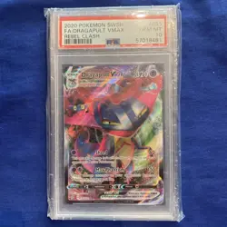 2020 Pokemon SWSH FA/Dragapult VMAX Rebel Clash #093 Gem MT 10 (57018481) - Image 1