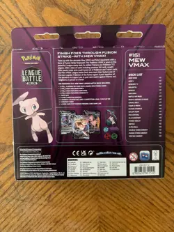 Pokemon TCG: Mew VMAX League Battle Deck - RARE Factory Sealed Pack. - Image 2