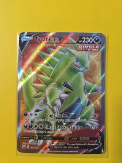Tyranitar v 154/163 Ultra Rare Battle Styles Pokemon TCG - NM! - Image 1