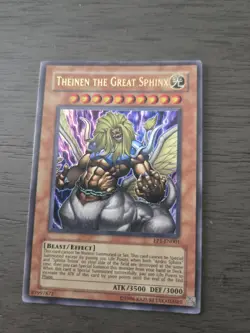 YuGiOh TCG Theinen the Great Sphinx EP1-EN001 Movie Promo Holo Rare LP/NM - Image 2