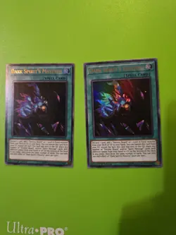 2x Yugioh Dark Spirit's Mastery LED5-EN004 Ultra Rare 1st Edition Near Mint - Image 1