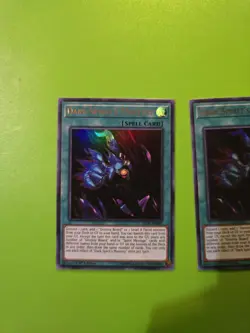 2x Yugioh Dark Spirit's Mastery LED5-EN004 Ultra Rare 1st Edition Near Mint - Image 2
